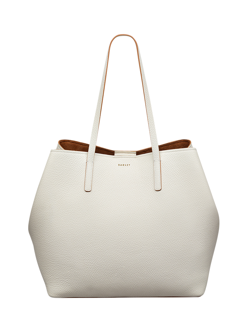 Product image 3 of 8, which shows Radley Dukes Place Leather Tote Bag, Chalk