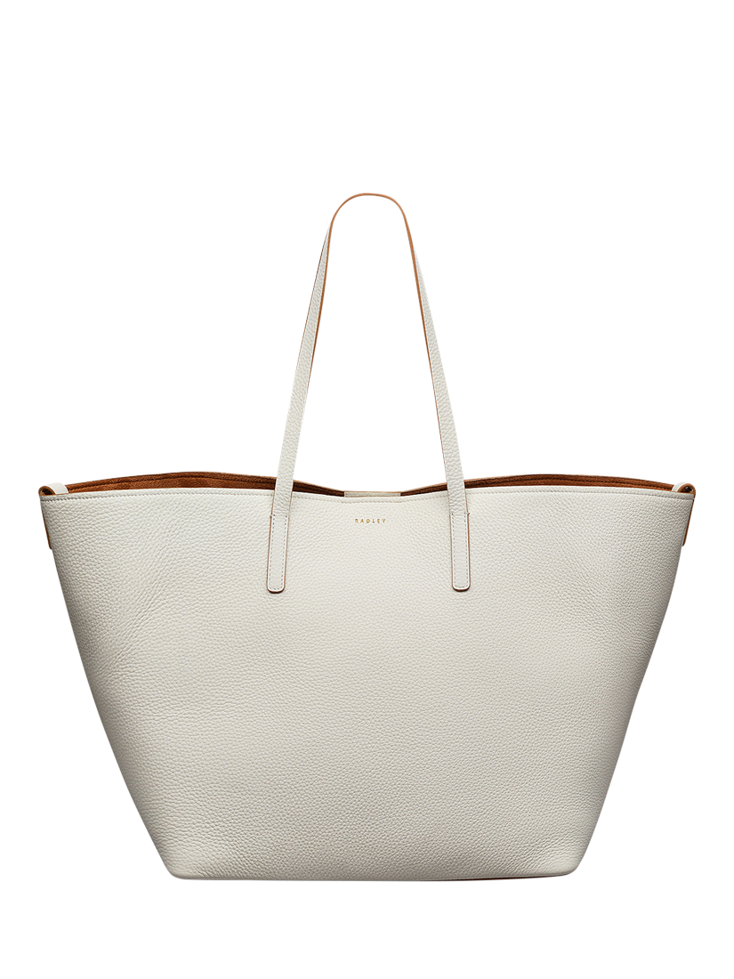 Product image 1 of 8, which shows Radley Dukes Place Leather Tote Bag, Chalk