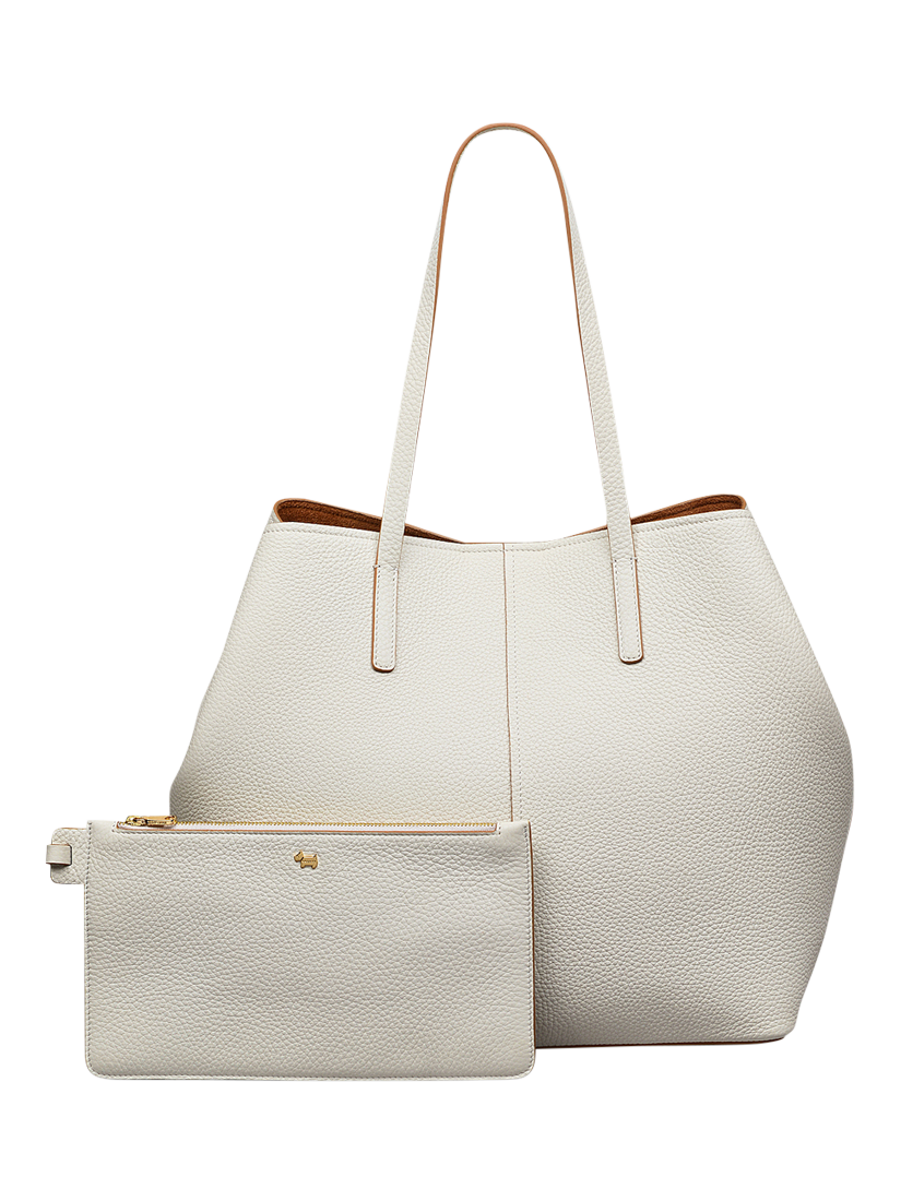 Product image 4 of 8, which shows Radley Dukes Place Leather Tote Bag, Chalk
