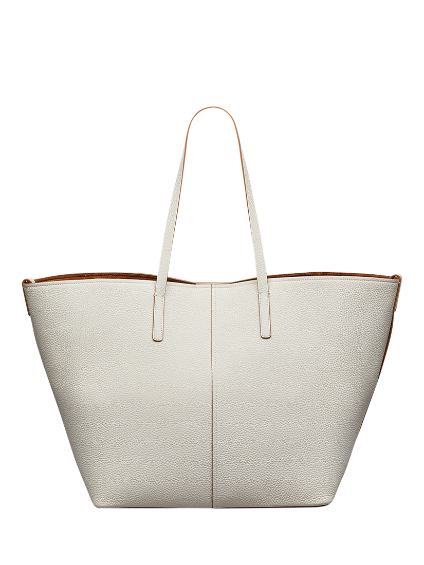 Product image 2 of 8, which shows Radley Dukes Place Leather Tote Bag, Chalk