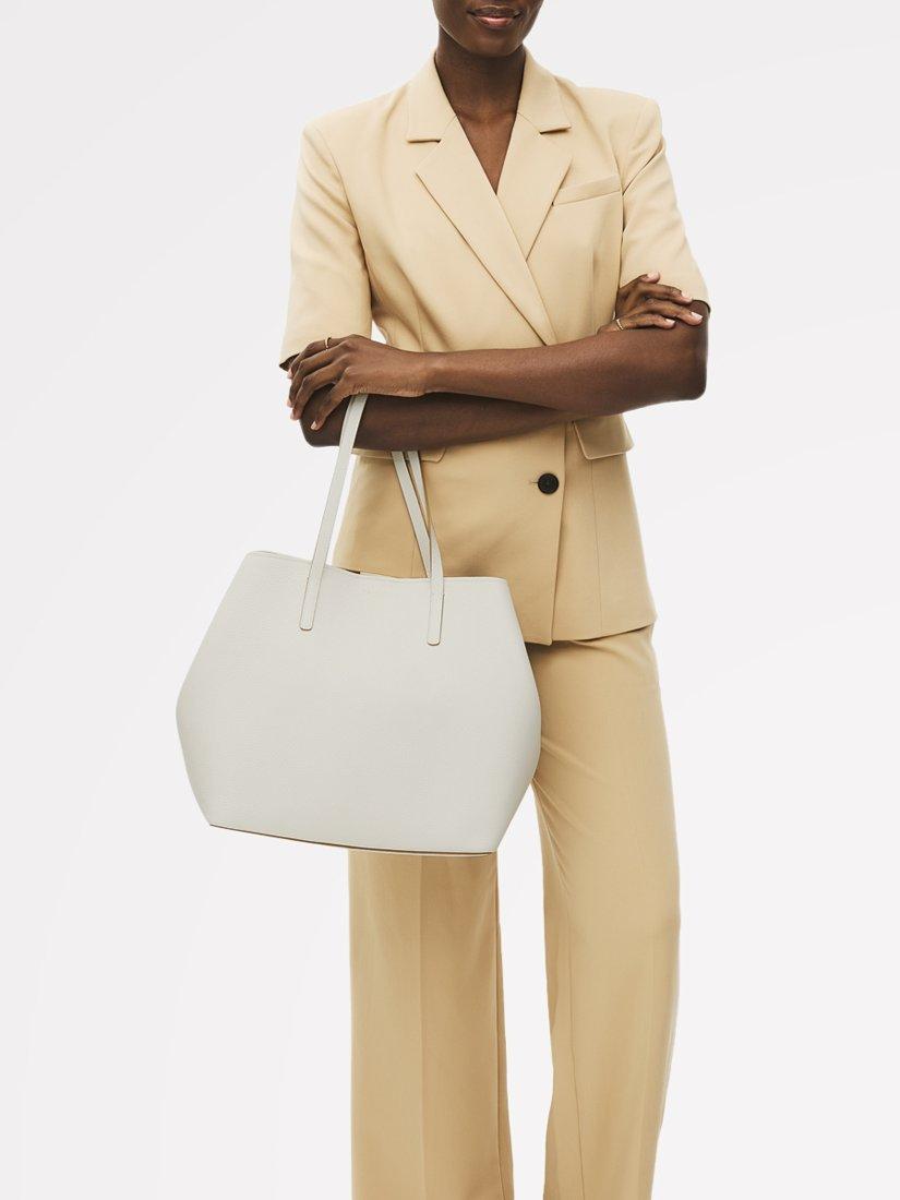 Product image 8 of 8, which shows Radley Dukes Place Leather Tote Bag, Chalk