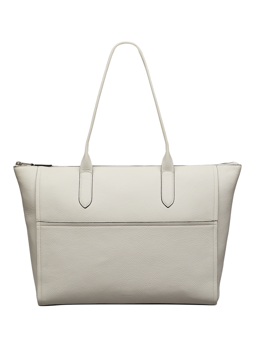 Product image 1 of 6, which shows Radley Oak Street Leather Tote Bag, Chalk