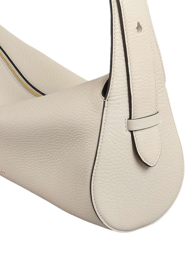 Product image 4 of 6, which shows Radley Abbey Mews Leather Small Zip Top Shoulder Bag, Chalk