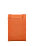Radley Mallow Street Leather Phone Cross Body Bag, Orange Peel