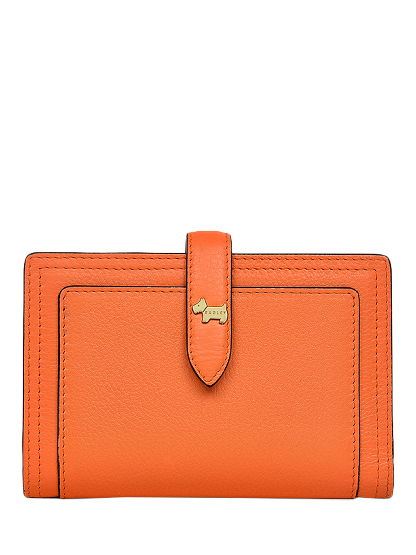 Product image 1 of 3, which shows Radley Willis Street Leather Medium Bifold Purse, Orange Peel