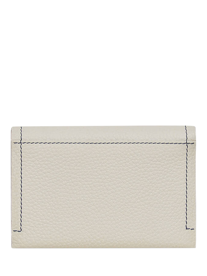 Product image 2 of 4, which shows Radley Medium Floral Flap Over Leather Purse, Chalk