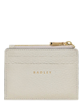 Radley Zip Leather Coin Purse, Chalk