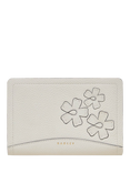 Radley Chancery Leather Floral Applique Purse, Chalk