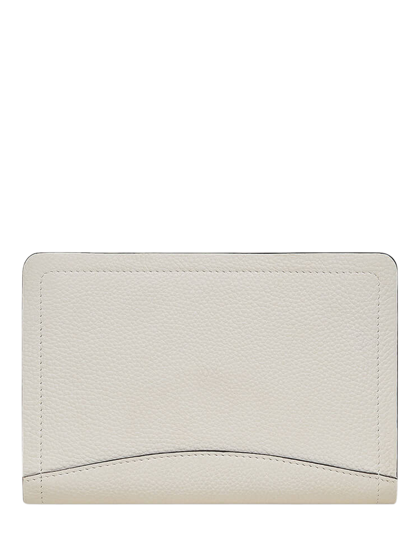 Product image 2 of 3, which shows Radley Chancery Leather Floral Applique Purse, Chalk