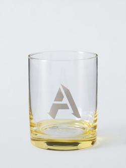 John Lewis Alphabet Glass Tumbler, Multi