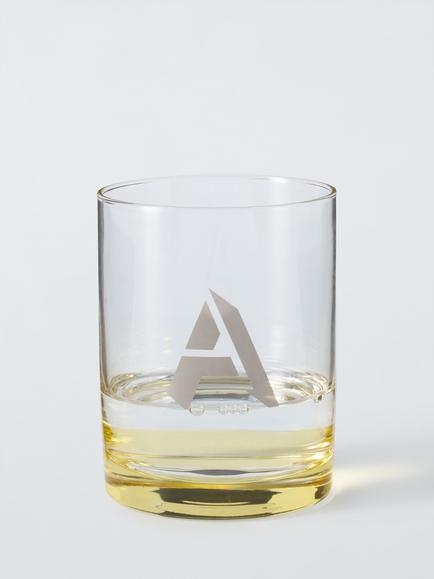 John Lewis Alphabet Glass Tumbler - view 2, Multi