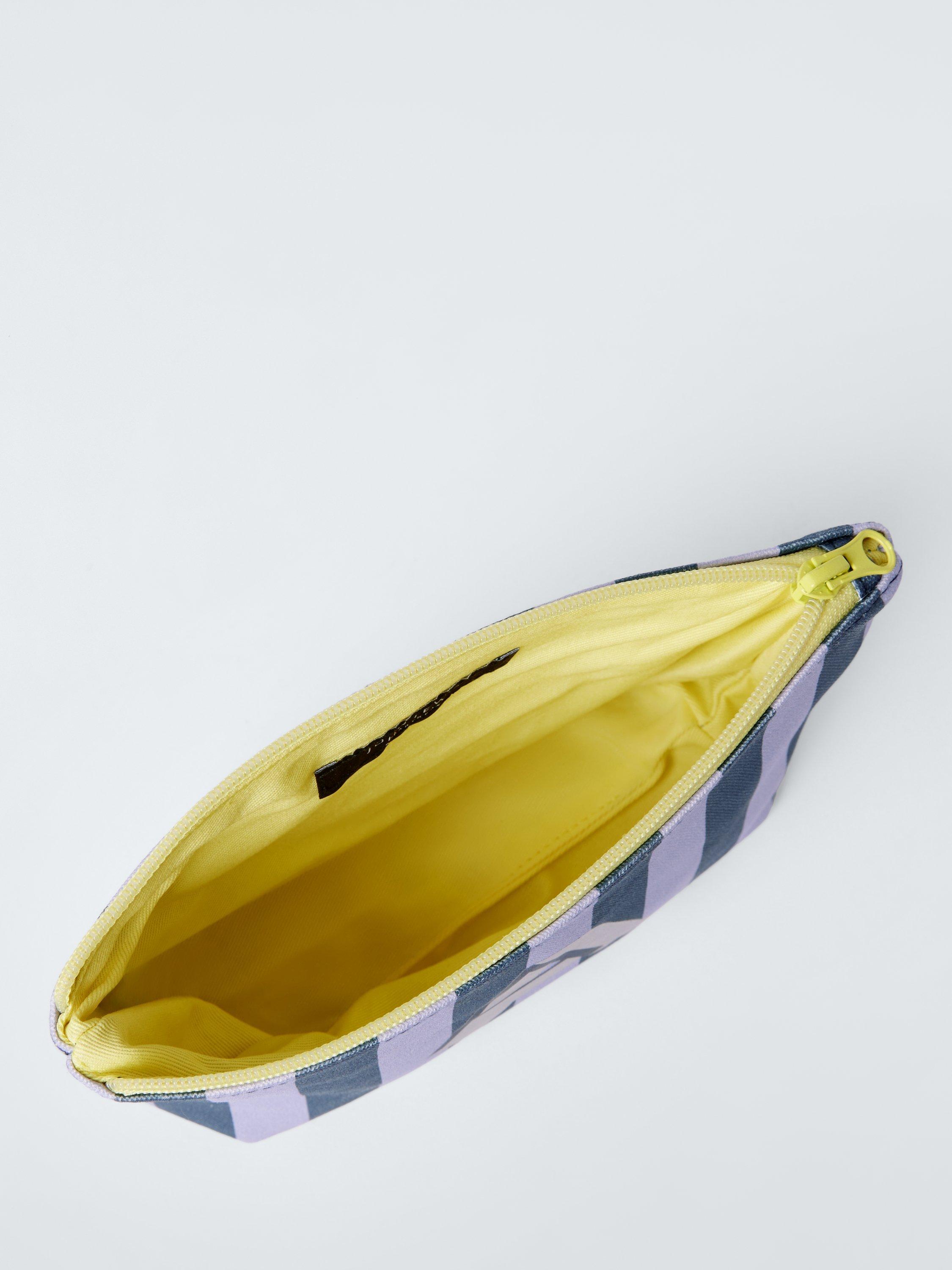 Product image 3 of 4, which shows John Lewis Stripe Alphabet Makeup Bag, A