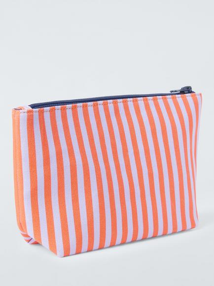 John Lewis Stripe Alphabet Makeup Bag - view 2, B