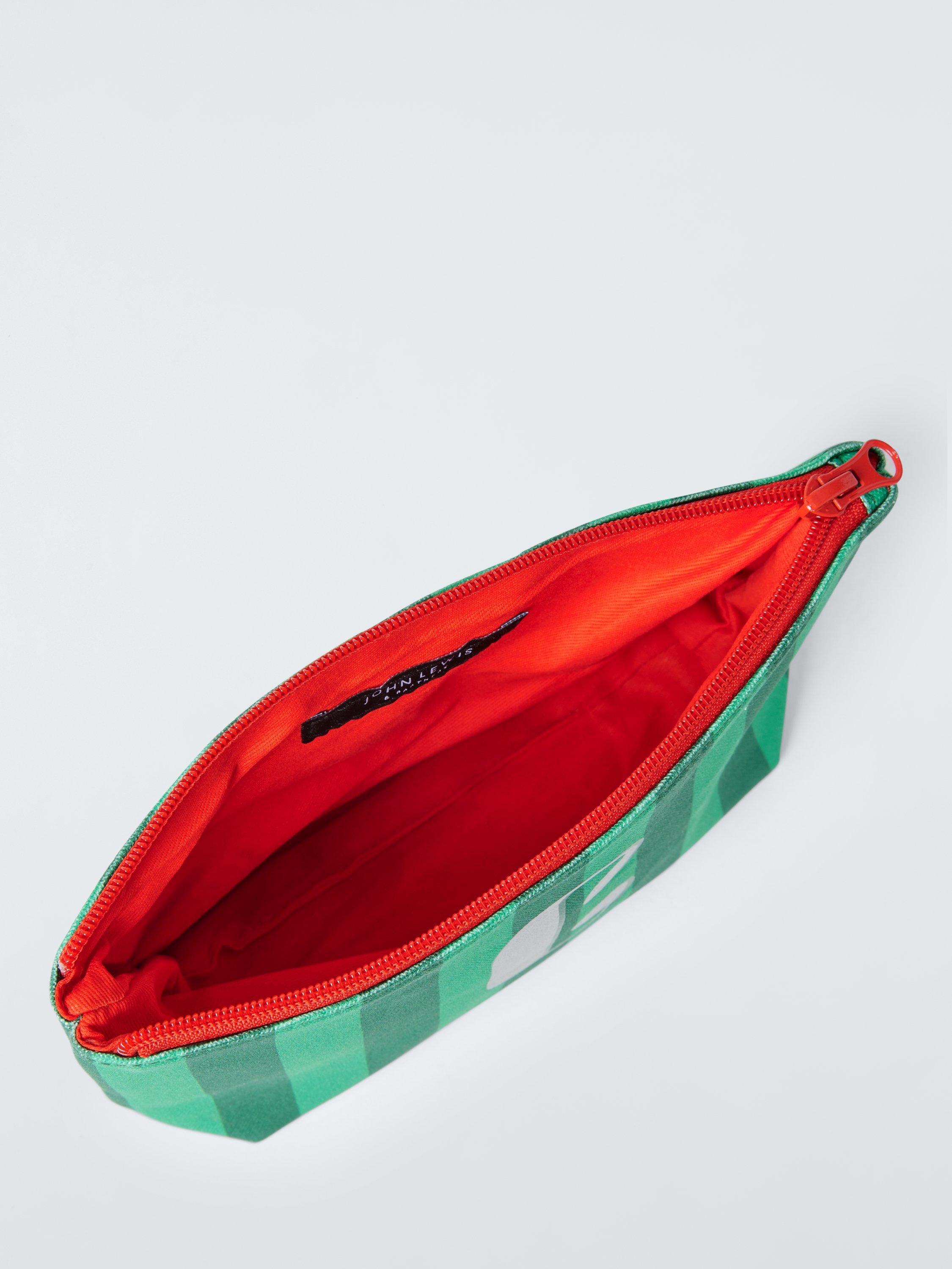 Product image 3 of 4, which shows John Lewis Stripe Alphabet Makeup Bag, C