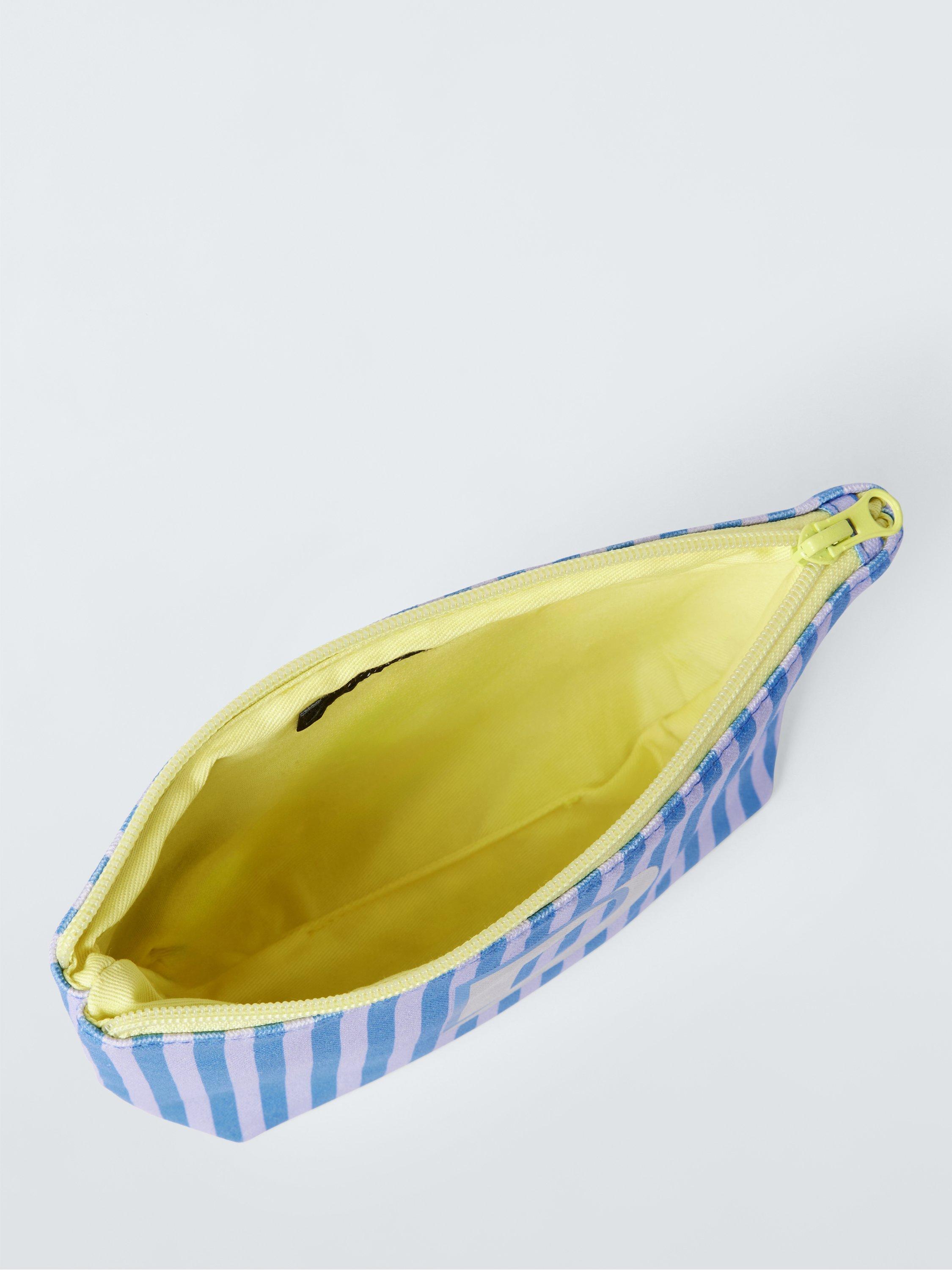 Product image 3 of 4, which shows John Lewis Stripe Alphabet Makeup Bag, D