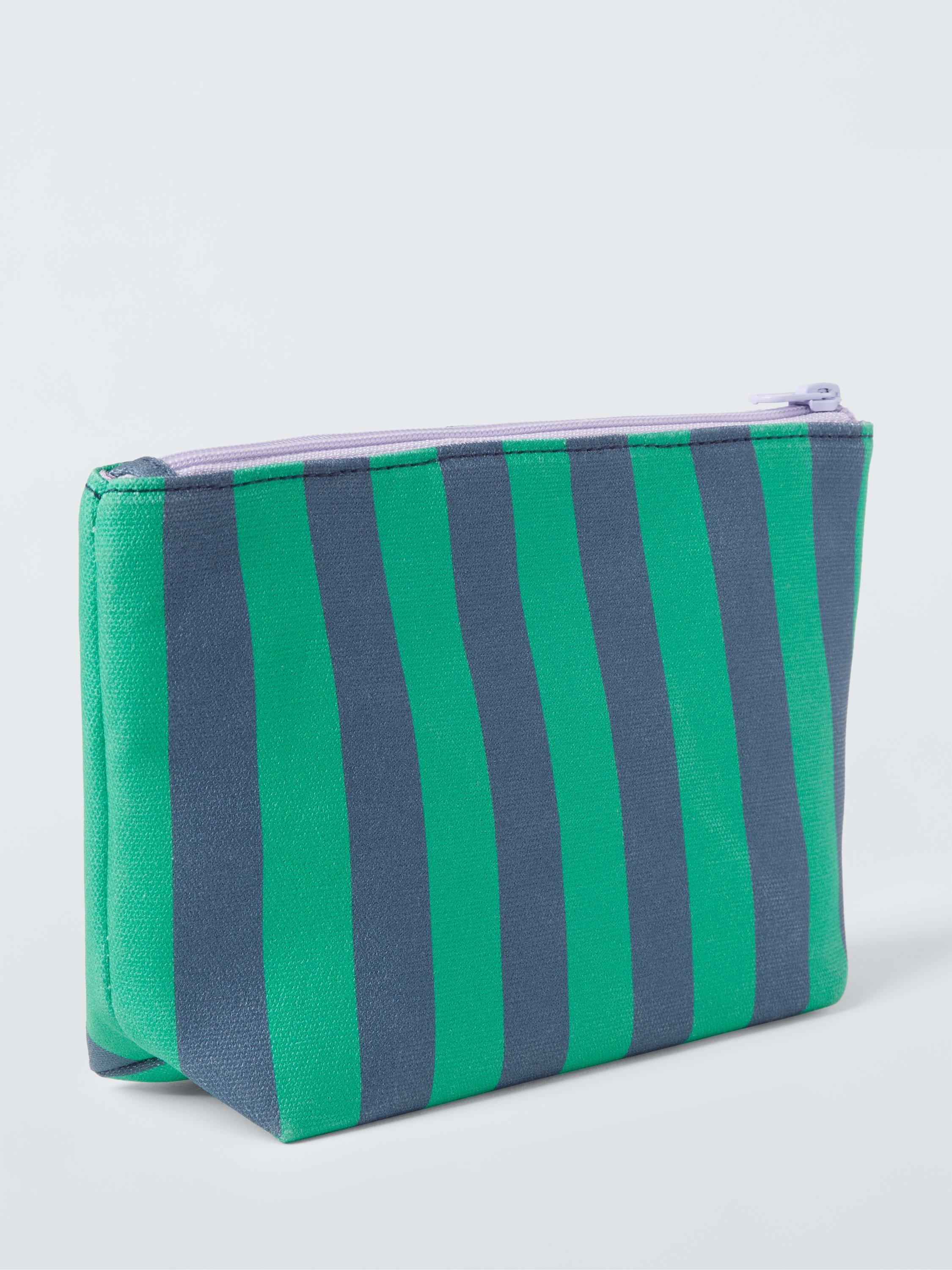 Product image 2 of 4, which shows John Lewis Stripe Alphabet Makeup Bag, G