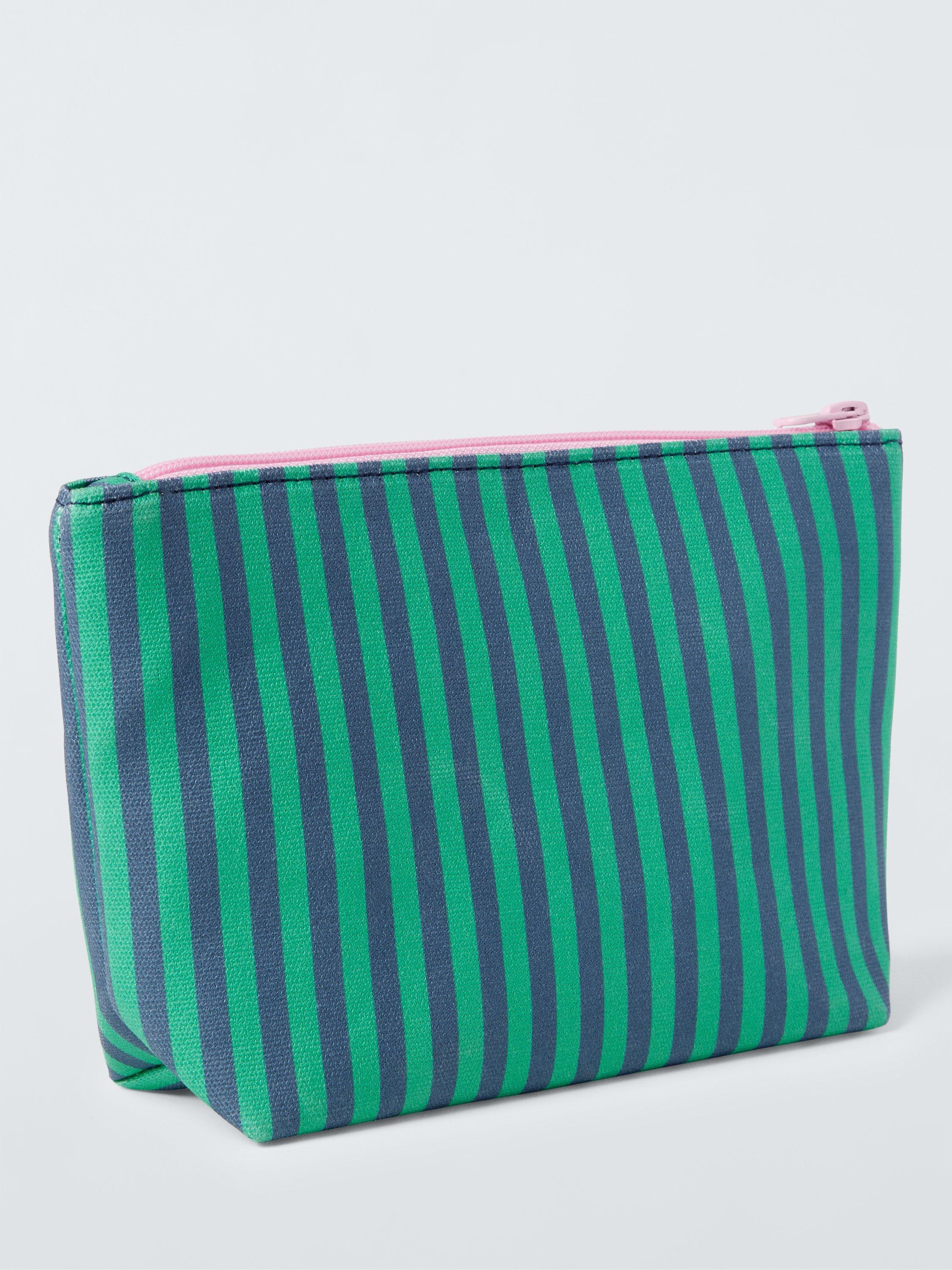 Product image 2 of 4, which shows John Lewis Stripe Alphabet Makeup Bag, J