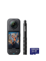 Іnѕtа360 X5 Action Camera, 8K, 72MP, 360° Recording, Bundle with Invisible Selfie Stick & 128GB Memory Card