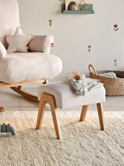 Gaia Baby Hera Footstool - view 2, Barley