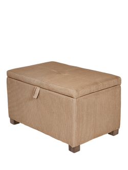 Gaia Baby Serena Corduroy Ottoman Footstool, Caramel, Caramel