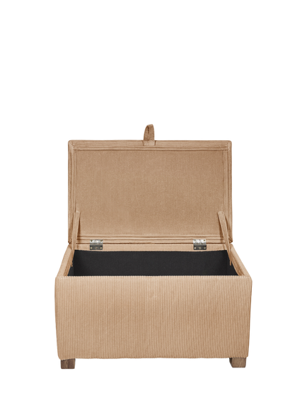 Gaia Baby Serena Corduroy Ottoman Footstool, Caramel - view 2, Caramel