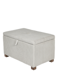 Gaia Baby Serena Corduroy Ottoman Footstool, Caramel, Ecru