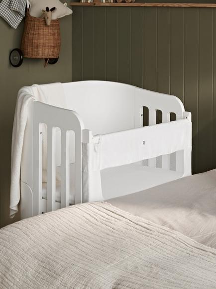 Gaia Baby Serena All In One Crib and Dresser Set - view 2, White + Natural Legs