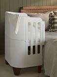 Gaia Baby Serena All In One Crib and Dresser Set, White + Walnut Legs