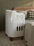 Gaia Baby All In One Crib, Mini Cot and Cotbed Bundle, White/Walnut