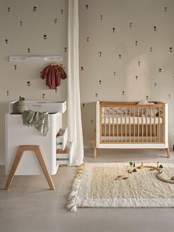 Gaia Baby Hera Studio Edit Cot and Dresser Set - view 2, White / Oak