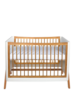 Gaia Baby Hera Studio Edit Cot Bed, White / Oak