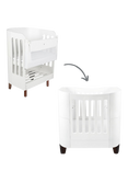 Gaia Baby Serena Bedside Crib, Mattress and Mini Cot Set