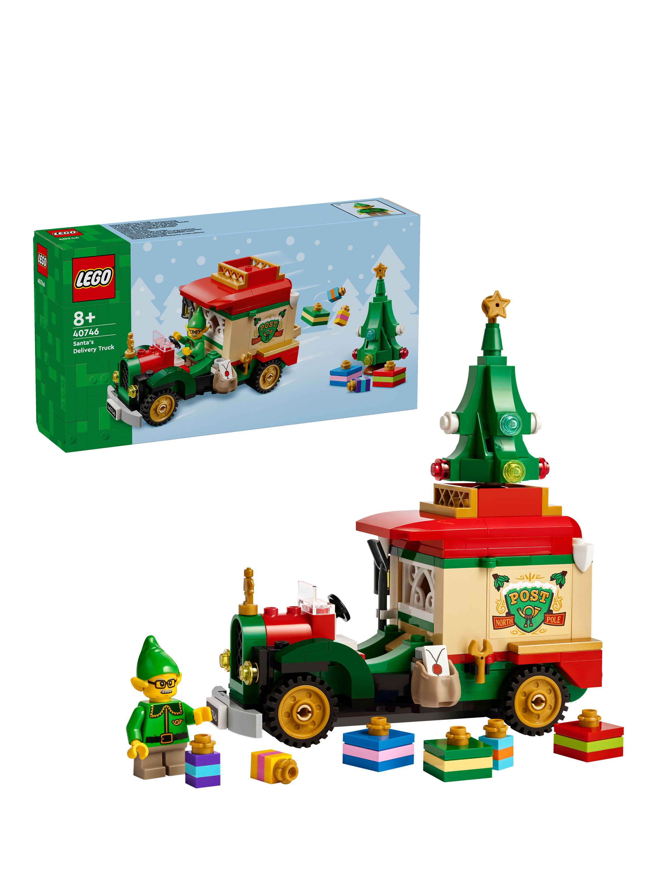 LEGO Christmas 40746 Santa's Delivery Truck Toy for Kids