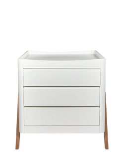 Gaia Baby Hera Dresser Studio Edit, White / Oak