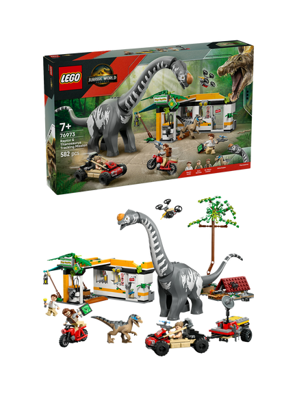 LEGO Jurassic World Raptor & Titanosaurus Tracking Mission, 76973, Multi