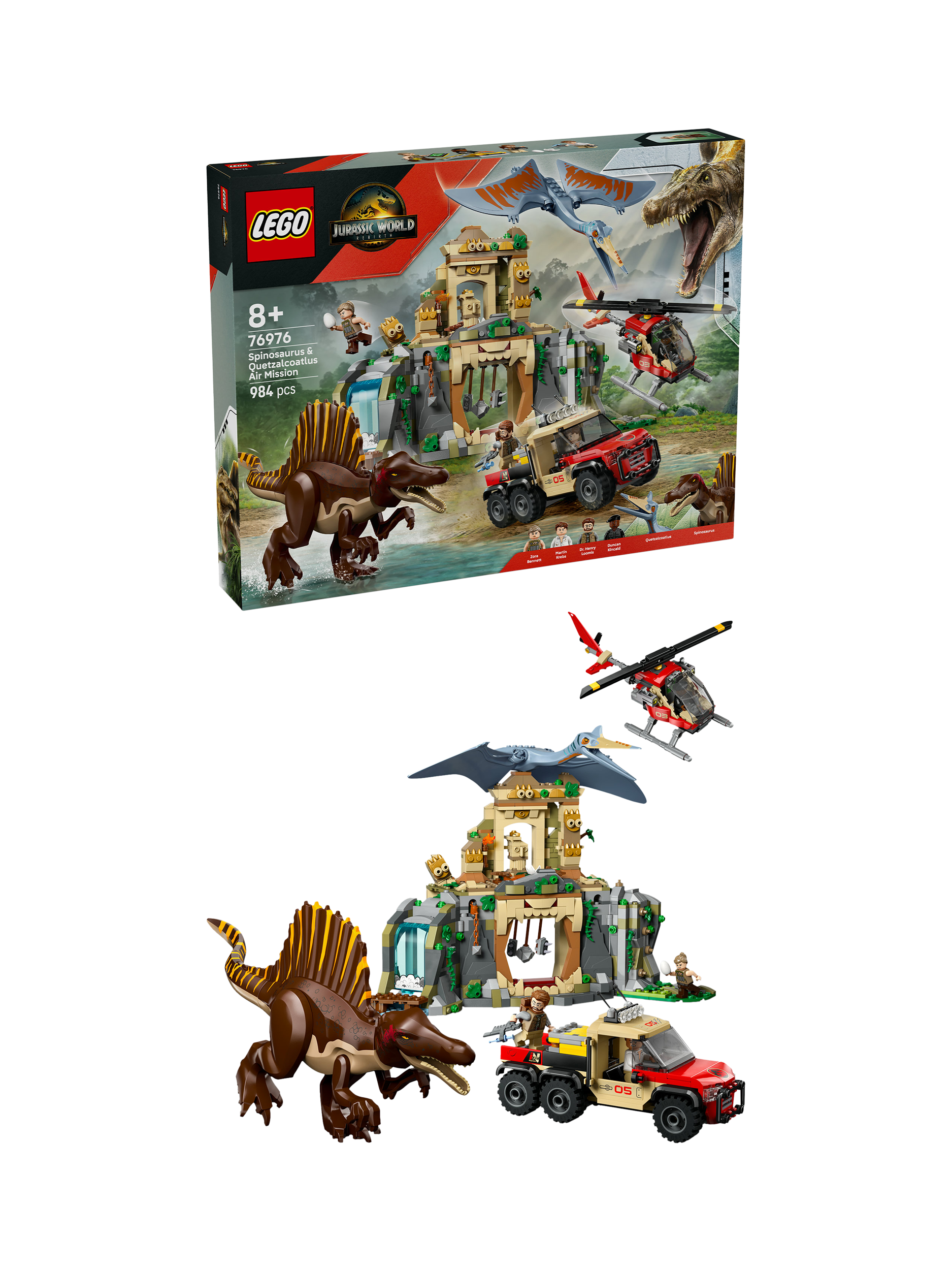 LEGO Jurassic World 76976 Spinosaurus & Quetzalcoatlus Air Mission
