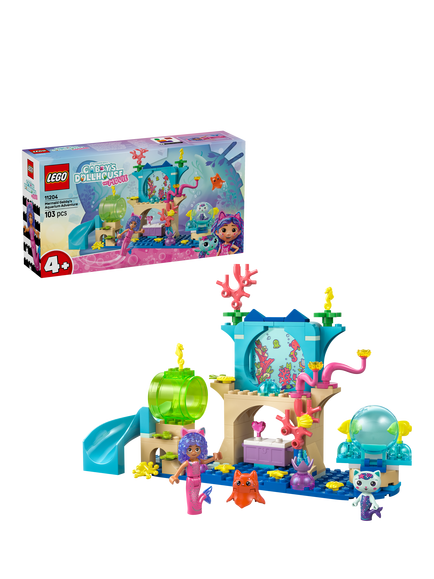 LEGO Gabby’s Dollhouse 11204 Mermaid Gabby's Aquarium Adventure, Multi