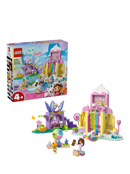 LEGO Gabby’s Dollhouse 11205 Sweet Treat Mountain & Kitty Garden, Multi