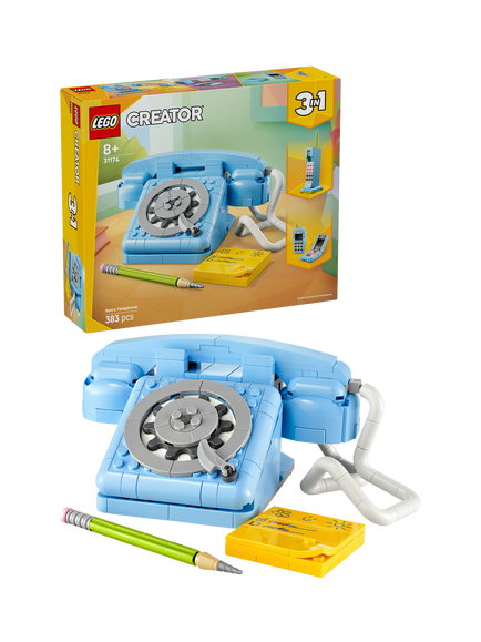 LEGO Creator 31174 Retro Telephone 3-in-1 Building Toy Set, Multi