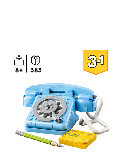 LEGO Creator 31174 Retro Telephone 3-in-1 Building Toy Set - view 2, Multi