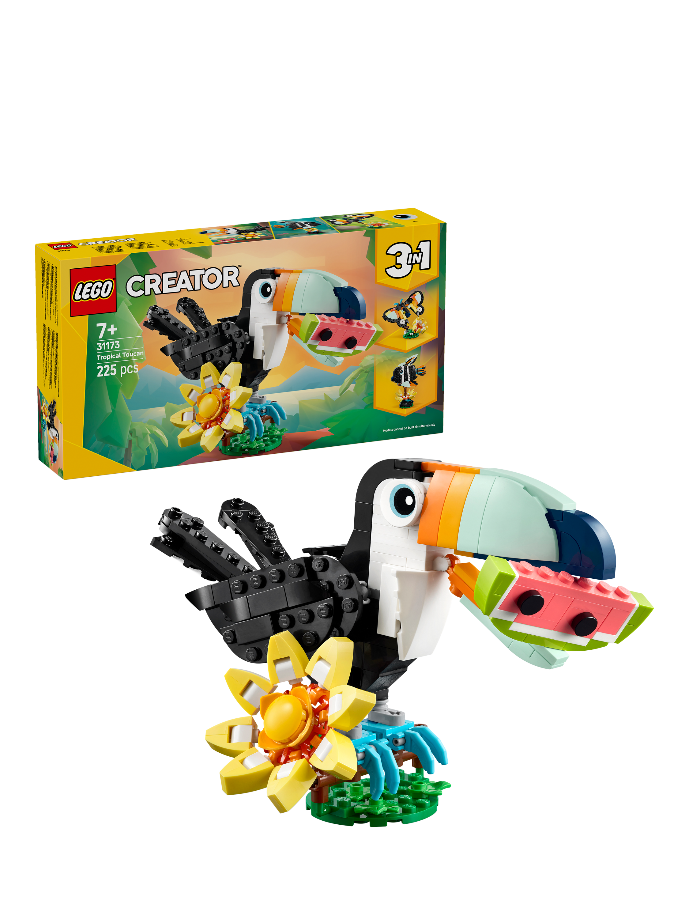 LEGO Creator 31173 3-in-1 Wild Animals Tropical Toucan Building Toy