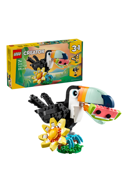 LEGO Creator 31173 3-in-1 Wild Animals Tropical Toucan Building Toy, Multi
