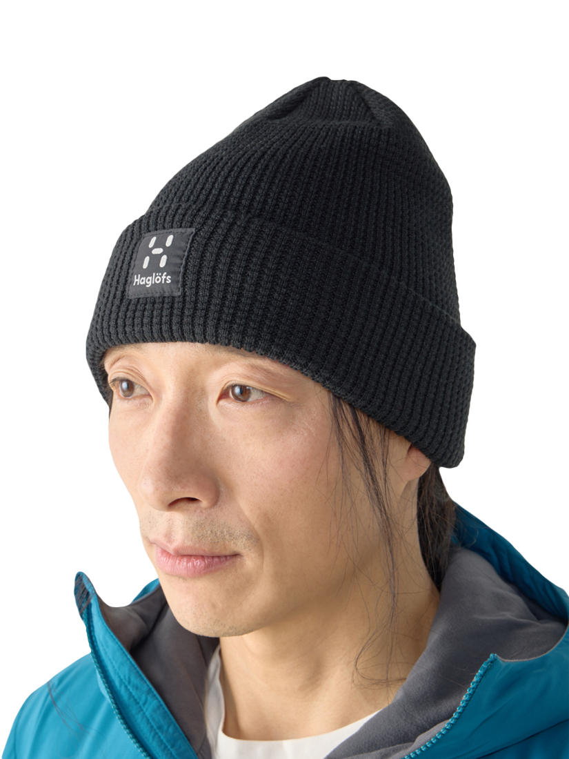 Product image 3 of 6, which shows Haglöfs Thermal Beanie Hat, True Black