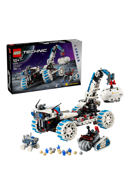 LEGO Technic 42211 Lunar Outpost Moon Rover Space Vehicle, Multi