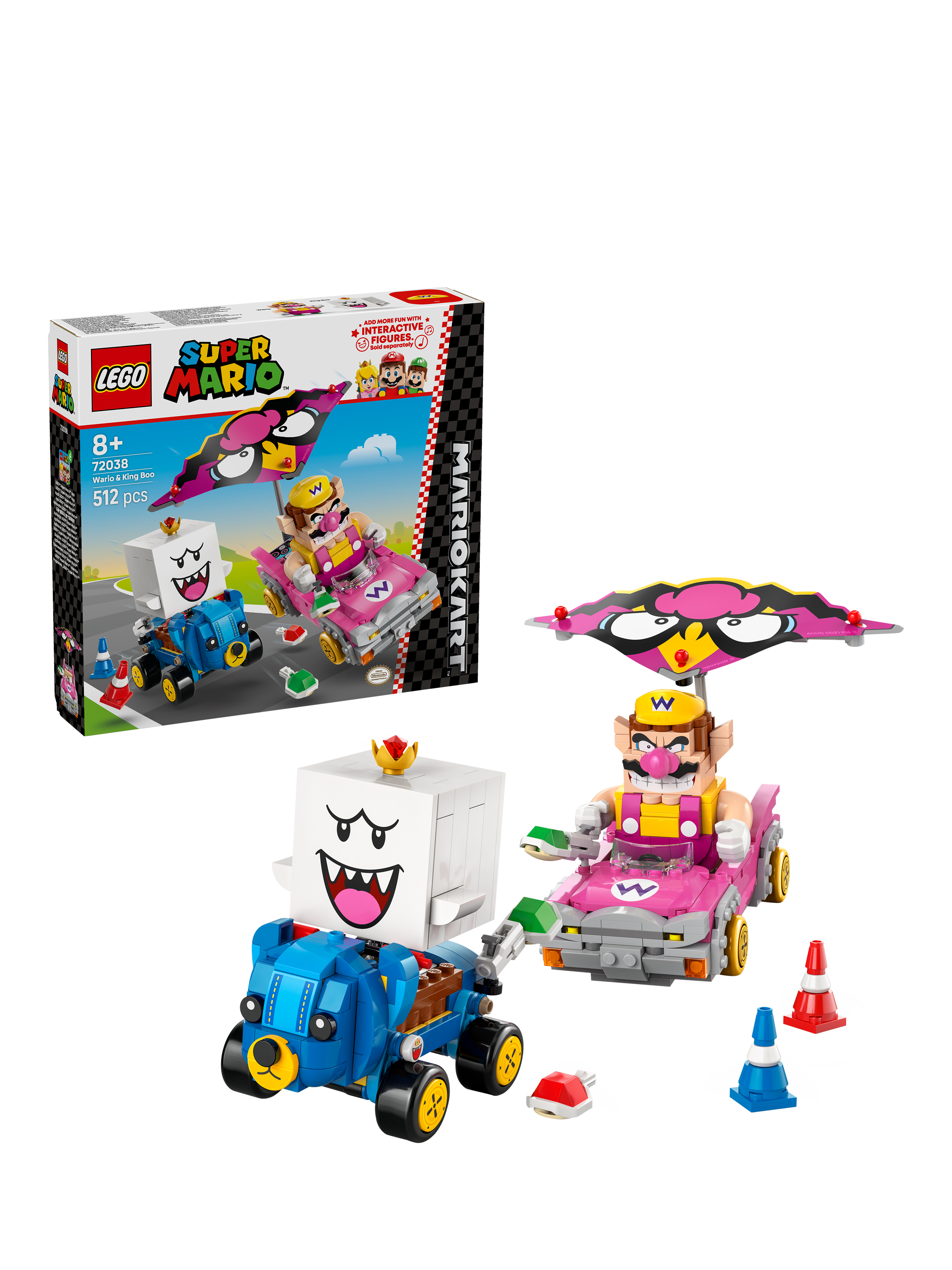 LEGO Super Mario 72038 Mario Kart Wario King Boo Toy Vehicle