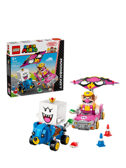 LEGO Super Mario 72038 Mario Kart Wario & King Boo Toy Vehicle Playset, Multi