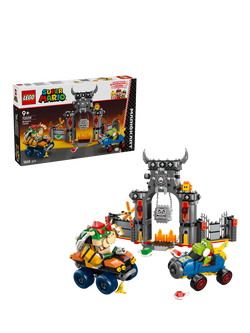 LEGO Super Mario 72039 Mario Kart Bowser's Castle Toy Vehicle Racing Set, Multi