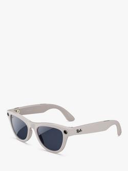 Ray-Ban Meta Skyler Transitions Lens Glasses, Chalky Gray, Chalky Gray