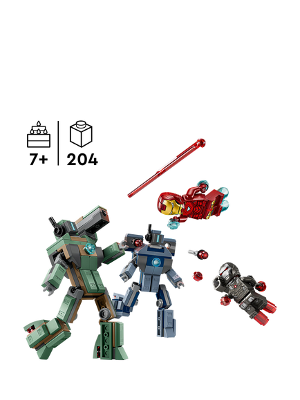 LEGO Marvel Super Heroes 76320 Iron Man & War Machine vs. Hammer Drones - view 2, Multi
