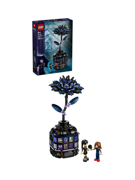 LEGO Wednesday 76784 Black Dahlia Flower Building Toy, Multi